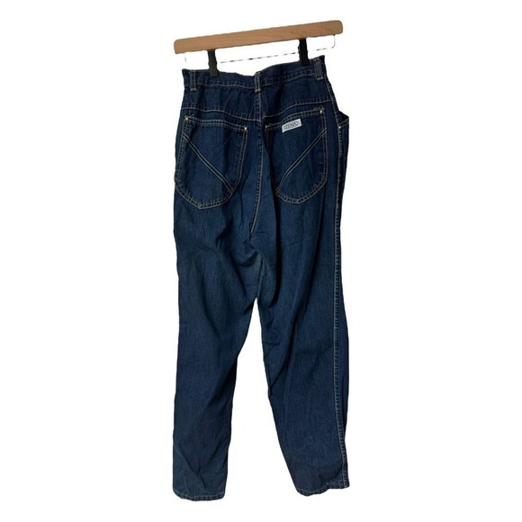 Zena Vintage High-Waisted Mom Jeans Dark Wash Denim Retro 90s Style Size 12‎ - Picture 2 of 15
